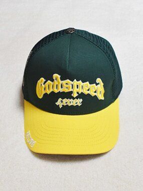 Godspeed Two-Tone Green and Yellow Trucker Hat